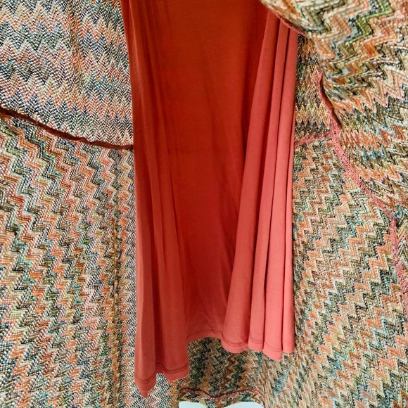 Anthropologie Maeve Chevron Knit Midi Dress S - Picture 7 of 8